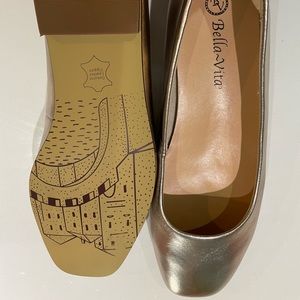Gold flats, size 9